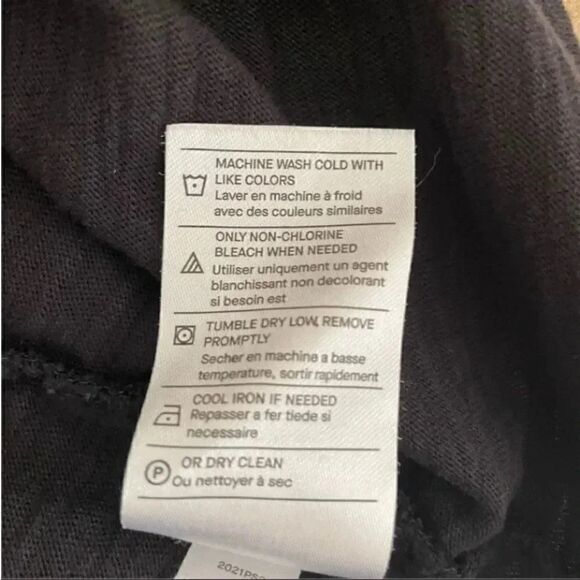 Vince Black Long Sleeves Crewneck Cotton Minimalist Essential Unisex Shirt L - Picture 6 of 9